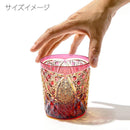 [EDO KIRIKO] KIKUTSUNAGI AND KAGOME OLD-FASHIONED GLASS | TABLEAU