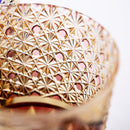 [EDO KIRIKO] "GAIFUKAISEI" "KANAGAWAOKINAMIURA" AND KIKUKAGOME OLD-FASHIONED GLASS | TABLEAU