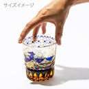 [EDO KIRIKO] "GAIFUKAISEI" "KANAGAWAOKINAMIURA" AND KIKUKAGOME OLD-FASHIONED GLASS | TABLEAU