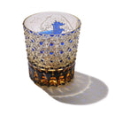 [EDO KIRIKO] "GAIFUKAISEI" "KANAGAWAOKINAMIURA" AND KIKUKAGOME OLD-FASHIONED GLASS | TABLEAU