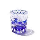 [EDO KIRIKO] "GAIFUKAISEI" "KANAGAWAOKINAMIURA" AND KIKUKAGOME OLD-FASHIONED GLASS | TABLEAU