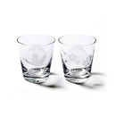 [EDO KIRIKO] "MT. FUJI" AND "CRANE" "CHERRY BLOSSOM" OLD-FASHIONED GLASS | TABLEAU