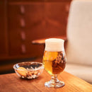 [EDO KIRIKO] "MT. FUJI" AND "CRANE" "CHERRY BLOSSOM" BEER GLASS PAIR | TABLEAU