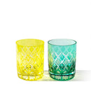 [EDO KIRIKO] YARAI NANAKO OLD-FASHIONED GLASS PAIR | TABLEAU