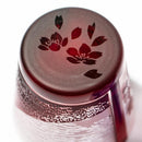 [EDO GLASS] RED FUJI "MT. FUJI" AND SAKURA FREE CUP | TABLEAU