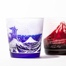 [EDO GLASS] RED FUJI "MT. FUJI" AND SAKURA FREE CUP | TABLEAU