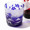 [EDO GLASS] RED FUJI "MT. FUJI" AND SAKURA FREE CUP | TABLEAU