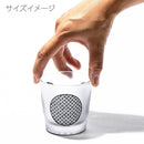 [EDO GLASS] KOMON "KANOKO" "TRIPLE LINE CHECK" "ALLOCATION" FREE CUP BLACK | TABLEAU