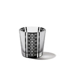 [EDO GLASS] KOMON "KANOKO" "TRIPLE LINE CHECK" "ALLOCATION" FREE CUP BLACK | TABLEAU