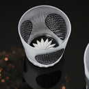 [EDO GLASS] KOMON "KANOKO" "TRIPLE LINE CHECK" "ALLOCATION" FREE CUP BLACK | TABLEAU