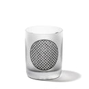 [EDO GLASS] KOMON "KANOKO" "ALLOCATION" "HEMP LEAF" "SPOTTED" "SHIPPO" "BAMBOO" OLD-FASHIONED GLASS BLACK | TABLEAU