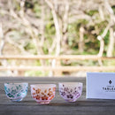 [CHOUKOKU GLASSES (CARVING) YUME GLASS] SAKURA SAKE CUP (CAPACITY80ML) | TABLEAU