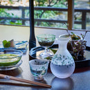 [CHOUKOKU GLASSES (CARVING) YUME GLASS] SAKURA THREE-PIECE SET FOR SAKE | TABLEAU