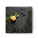 [PLATE] AKITA CEDAR PLATE – BLACK URUSHI LACQUER FINISH | WOODWORK | KOBO MOKU