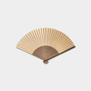 [HAND FAN] FOLDING FAN CHIRASHIMI KINPU KINPU (UNISEX) | HAKUICHI | KANAZAWA GOLD LEAF