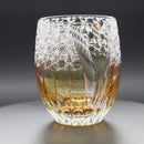 [SAKE BOTTLE] KATAKUCHI FUKA (DAZZLING WIND)BY JUNICHI NABETANI MASTER OF TRADITIONAL CRAFTS | EDO KIRIKO | KAGAMI CRYSTAL