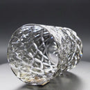 [ROCKS GLASS] WHISKEY GLASS CIRCLE MESH BLACK BY SATOSHI NABETANI MASTER OF TRADITIONAL CRAFTS | EDO KIRIKO | KAGAMI CRYSTAL