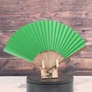 [HAND FAN] RAUSHIKI URUSHI GREENERY | KYOTO FOLDING FANS | RAKUKEI