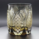 [ROCKS GLASS] WHISKEY GLASS KASANEIROME JUHYO (ICE TREES) | EDO KIRIKO | KAGAMI CRYSTAL