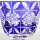 [SAKE GLASS] GUINOMI KIKU SHIPPO (BLUE) | KIRIKO