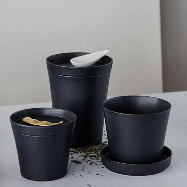 [香料罐（容器）] 2016 / Ingegerd羅馬茶具（黑色啞光）| imari-arita商品