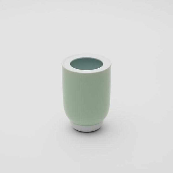 [Vase] 2016/ Pauline Del圖爾 Vase S （White-Celadon-White） | Imari-Arita Wares