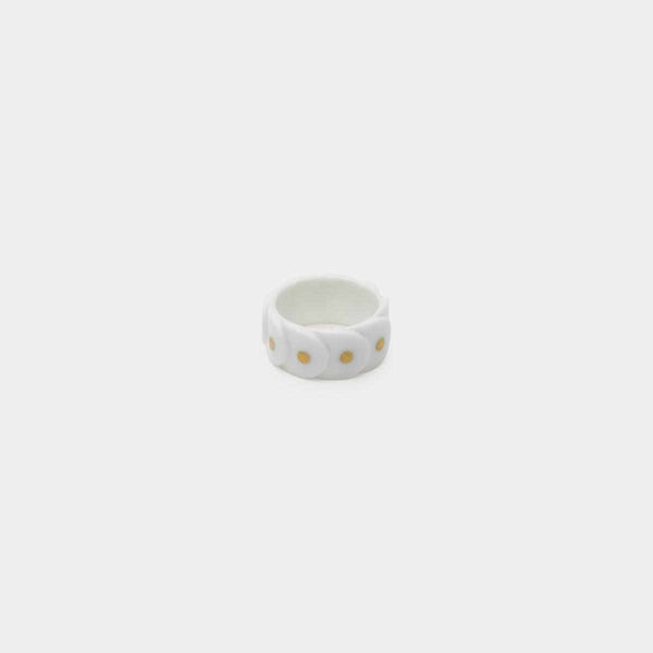 [ Accessory] 2016/Saskia Diez Drake Ring No. 2 （White-Gold Dot） | Imari-Arita Wares