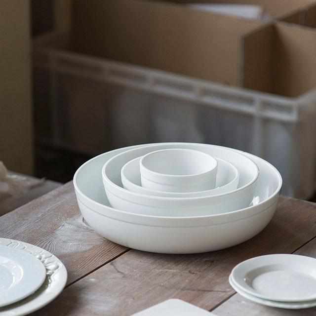 [LARGE PLATE (PLATTER)] TERUHIRO YANAGIHARA RIM PLATE 240 (WHITE) | 2016/ | IMARI-ARITA WARES