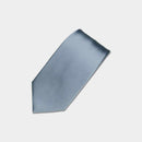 [TIE] SILVER MIYAVI 33 MOMME SILK SATIN | GUNNAI TEXTILES| FUJI SAKURA