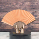 [HAND FAN] RAUSHIKI URUSHI PALE ORANGE | KYOTO FOLDING FANS | RAKUKEI