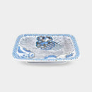 [LARGE PLATE (PLATTER)] APERTURE LONG ANGLE PLATE AI | HAYASHIKURO KILN | OLD IMARI-ARITA WARES