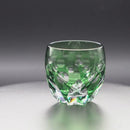 [SAKE CUP] SAKE CUP DAFFODIL BY SATOSHI NABETANI MASTER OF TRADITIONAL CRAFTS | EDO KIRIKO | KAGAMI CRYSTAL