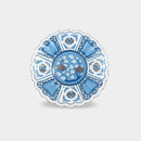 [LARGE PLATE (PLATTER)] SATSUKI 15CM PLATE AI | HAYASHIKURO KILN | OLD IMARI-ARITA WARES