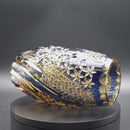 [VASE] FLOWER VASE KASANEIROME KUMIKO AND LATTICE | EDO KIRIKO | KAGAMI CRYSTAL