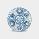 [LARGE PLATE (PLATTER)] SUBARU 18CM PLATE AI | HAYASHIKURO KILN | OLD IMARI-ARITA WARES