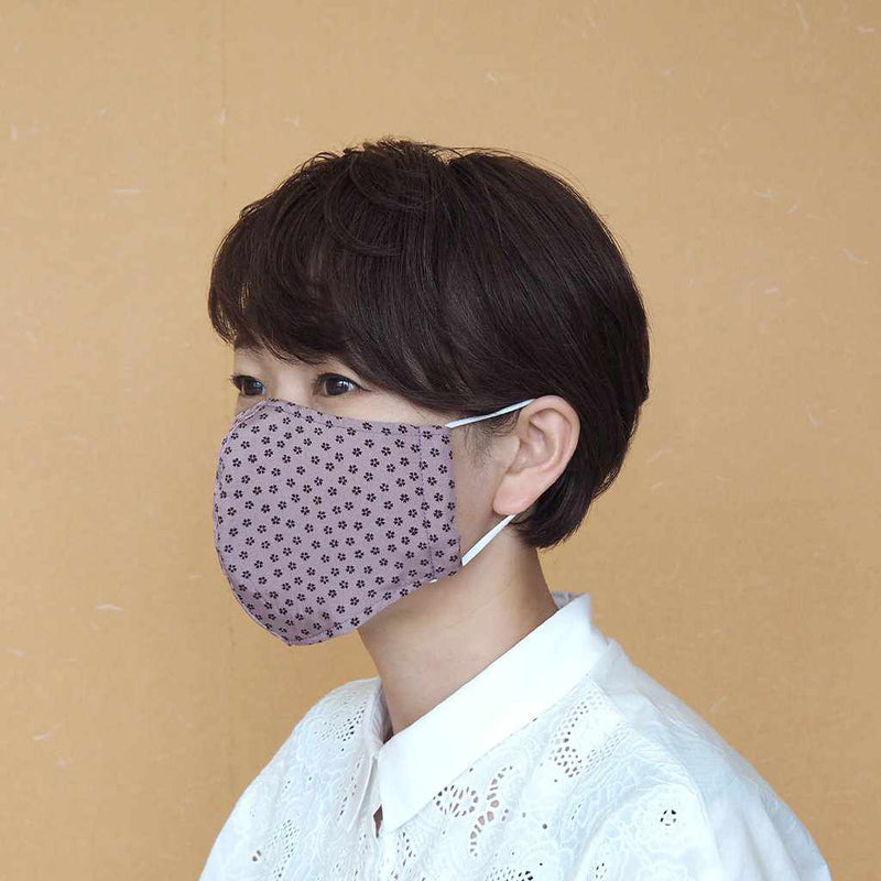 ［Facemask］ Kinumask Round （Unisex） B|京都Yuzen Dyeing