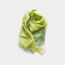 [SCARF] STALL KASANE YOUNG GRASS COLOR (SPRING GREEN × CITRON) | GUNNAI TEXTILES| FUJI SAKURA