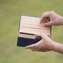 [WALLET / BAG] LONG WALLET (NO COINS) (INDIGO) | LEATHER WORK | SATORI