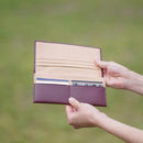 [WALLET / BAG] WALLET (NO COINS) (GRAPE) | LEATHER WORK | SATORI