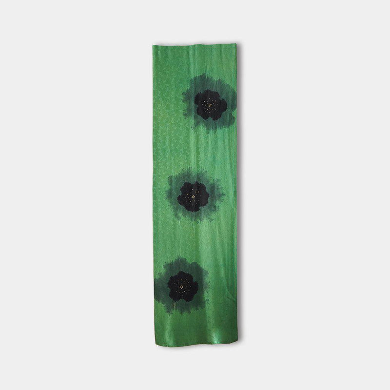 [STOLE] TAMANORI MONKEY-MON GREEN | MIKAMO SANROKU WORKS | TIE DYEING