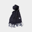 [SCARF] HAND-DYED STOLE WITH NATURAL INDIGO (7 TIMES DYED) | INDIGO DYEING| INDIGO KESENNUMA