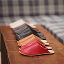 [SLIPPERS] GENUINE LEATHER (BLACK) | LEATHER PROCESSING