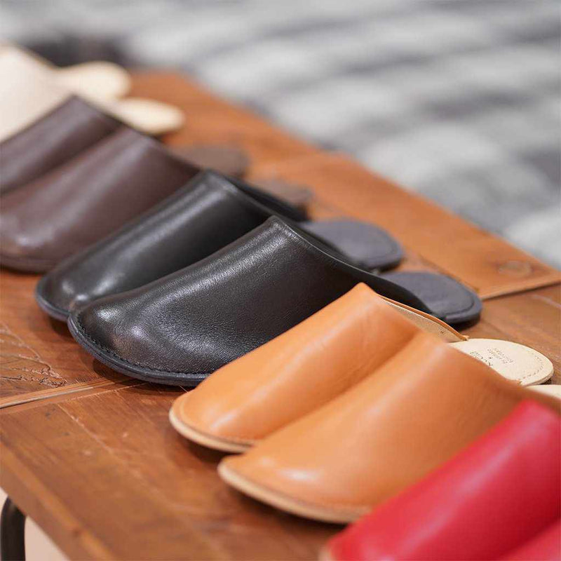 [拖鞋] Reela正版皮革光滑房Sabo（象牙色）|皮革加工