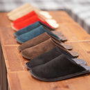 [SLIPPERS] VELOUR (BLACK) | LEATHER PROCESSING