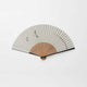 [Fan Hand Fan] Men's Paper Fan Parent และ Child Dragonfly Light Grey | Kyoto Folding Fans | Ohnishi Tsune Shoten