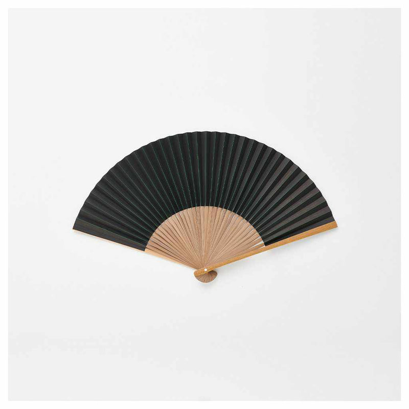 [HAND FAN] MEN'S PAPER FAN HAWK SIDE LACQUER | KYOTO FOLDING FANS | OHNISHI TSUNE SHOTEN