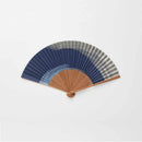 [HAND FAN] MEN'S PAPER FAN KASUMI NAVY BLUE | KYOTO FOLDING FANS