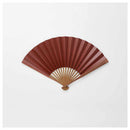 [HAND FAN] MEN'S PAPER FAN KAKISHIBU DYED REDDISH BROWN | KYOTO FOLDING FANS | OHNISHI TSUNE SHOTEN