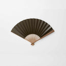 [HAND FAN] MEN'S PAPER FAN KAKISHIBU DYEING PINE COLOR | KYOTO FOLDING FANS | OHNISHI TSUNE SHOTEN