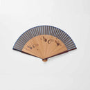 [HAND FAN] MEN'S SILK FAN GOURD TEA BONE LARGE SHORT GROUND | KYOTO FOLDING FANS | OHNISHI TSUNE SHOTEN